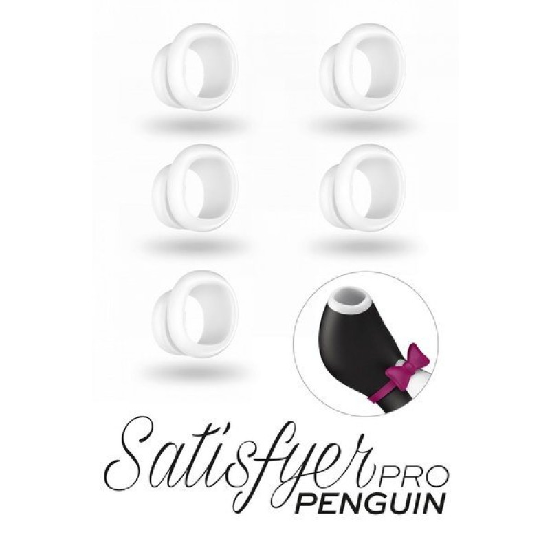 5 Embouts Silicone Satisfyer Pro Penguin Next Gen  